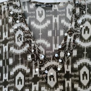 Women's sheer tunic top